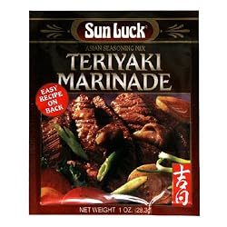 Sun Luck Teriyaki Marinade Mix, 1-Ounce Packet(Pack of 24)