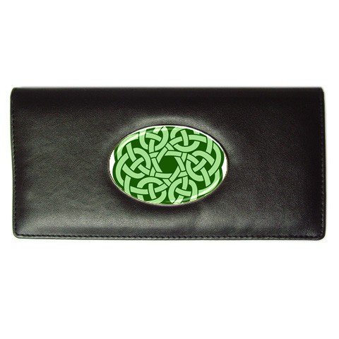 Long Wallet Of Green Ornate Celtic Knot (irish Jewelry, Pendant, Ring, Necklace) Picture
