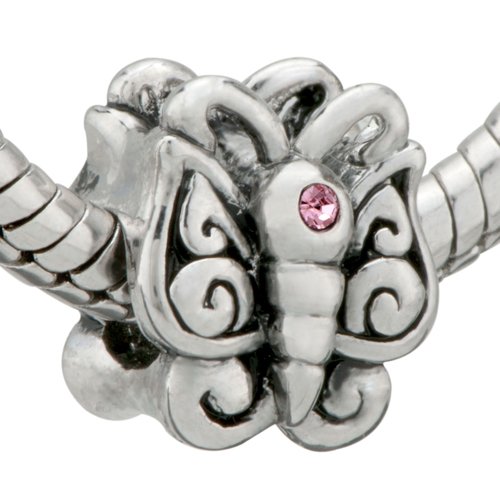 Butterfly Pugster Bead - Pandora Charm & Bracelet Compatible