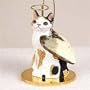 Japanese Bobtail, Tort/White Tiny Ones Cat Angel (2 in)