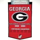 GEORGIA BULLDOGS FOOTBALL WOOL CHAMPIONSHIP BANNER! UGA