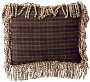 Western Bedding Brown Plaid Pillow