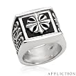 AFFLICTION Majestic Gentlemens Ring With Genuine Onyx Beautifully Crafted in 925 Sterling silver. Total item weight 33.0g - Size 9 (Size 12)