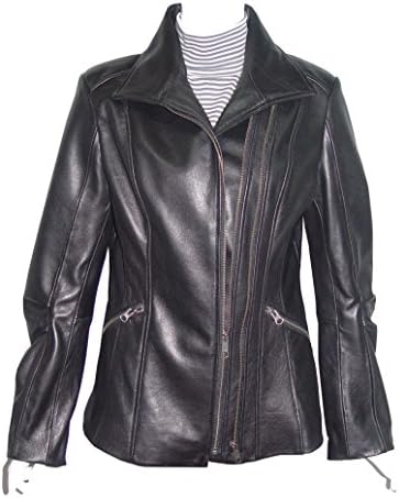 Nettailor Women PETITE Fashion 4196 soft Leather Casual Jacket Zipped Pocket