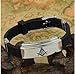 Freemason Masonic Bracelet - Stainless Steel & Rubber Freemason Masonic Wristband/Wristlet with Watch Style Clasp - Freemason's Jewelry for Free Masonry Member. Free Masons Masonary Design