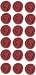 Red Colored Rose (13801) Shaped Edible Hard Sugar Decorations (18 pcs)