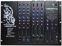 VocoPro  KJM-7900PLUS 9 Channel Pro KJ/DJ Mixer with Digital Key Control and Effects Send/Return