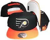 Philadelphia Flyers Black/Orange Two Tone Snapback Adjustable Plastic Snap Back Hat / Cap