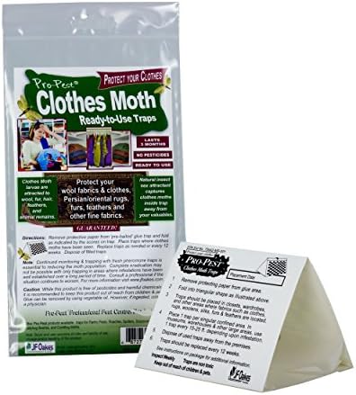 Pro-pest Clothes Moth Trap 3 Packs (6 Traps)