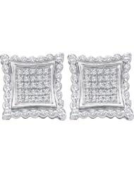 0.50CTW-DIAMOND MICRO-PAVE EARRING