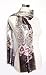 Twisted Silk Gold Woven Gray Silver/Wine Animal and Floral Print - Silk Stole 20