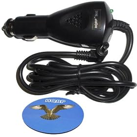 HQRP 12V Chargeur de Voiture Allume-Cigare compatible avec Acer Aspire One D250 / D255 / D260 / 532h / ZG5 Dell Mini 9 / 10 / 12 / 910 / 1010 / 1011 / 1012 / 1210 Dell Inspiron Mini 1012-1110OBK / 1012-687OBK Netbook Ordinateur Portable avec un sous-verre HQRP