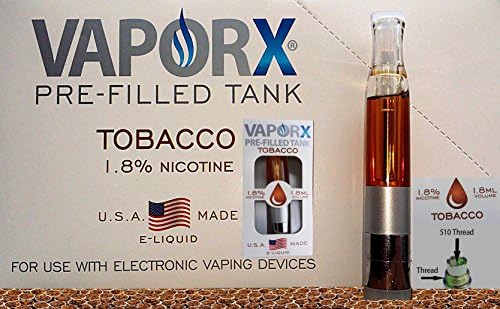 LOT OF (3) PRE-FILLED TANKS WITH CLASSIC TO-BACCO 3 X 1.8= 5.4 ML 510 THREAD VAPORX XPRESS XPS XLT XRT FORMULA 51 MADE IN USA