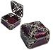 Royal Crown Crystal Jewelry Trinket Box, Hand Enameled Pewter with Inlaid Crystals