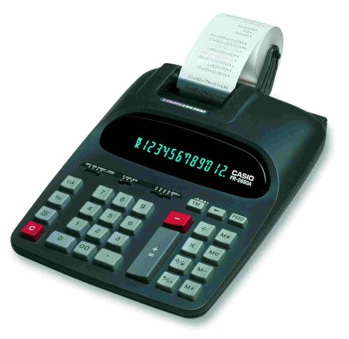 CASIO FR-2650AGYB druckender Rechner12-st. Digitron, 2-Farbdruck CASIO FR-2650AGYB druckender Rechner12-st. Digitron, 2-Farbdruck