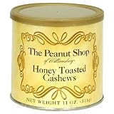 Review The Peanut Shop of Williamsburg  / The Peanut Shop of Williamsburg Honey Toasted Cashews, 11-Ounce Tins (Pack of 3)