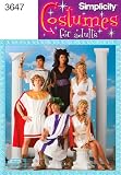 Simplicity Sewing Pattern 3647 Misses, Men and Teen Costumes, A (XS-S-M-L-XL)