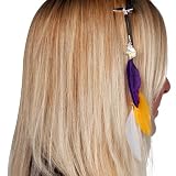 Minnesota Vikings Team Color Feather Hair Clip