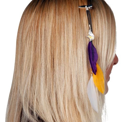 Minnesota Vikings Feather Hair Clip