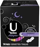 Kotex U All Nighter Pads, Overnight, 14 ct.