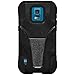 Amzer Amzer Double Layer Rugged Hybrid Case Cover with Kickstand for Samsung GALAXY S5 Sport SM-G860P - Skin - Retail Packaging - Black/ Black