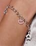 Sterling Silver Bracelet w/ Crystal Hearts, 8" by Paris Hilton
