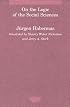 On the Logic of the Social Sciences (Studies in Contemporary German Social Thought)