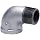 Anvil Malleable Iron Pipe Fitting, Class 150, 90 Degree Street Elbow, NPT Male x NPT Female, Galvanized Finish