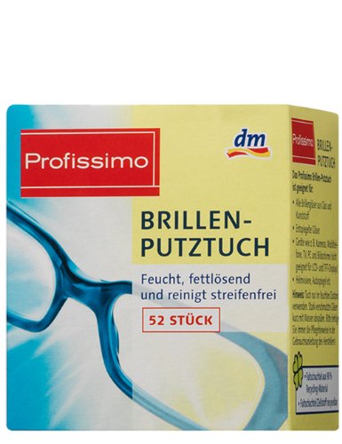 Produkt-Bild: Profissimo Brillenputztuch, 4er Pack (4 x 52 St&uuml;ck)