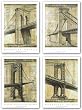 New York Bridges Set by P. Moss 22.75"x17" Art Print Poster