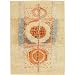 Vintage Modernist Art Deco Scandinavian Rya Rug / Carpet...