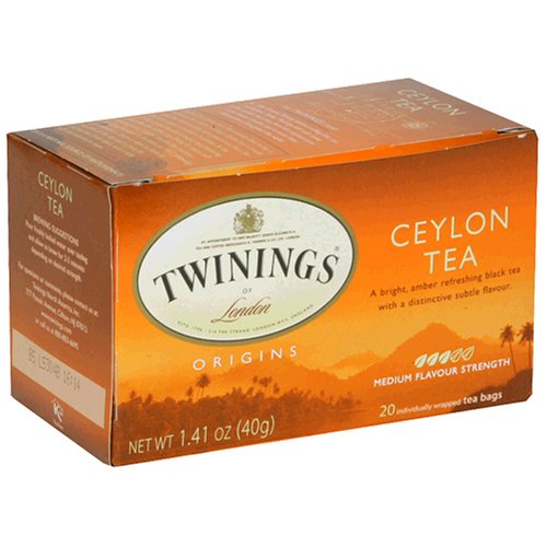 Twinings Ceylon Orange Pekoe Tea, Tea Bags, 20-Count Boxes (Pack of 6) by Twinings