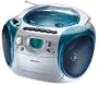 Philips AZ1140 CD Boombox with Cassette Recorder