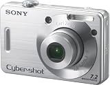 Sony Cybershot DSCW70 7.2MP Digital Camera with  3x Optical Zoom