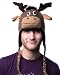 DeLux Moose Brown Wool Pilot Animal Cap/Hat - Limited Edition