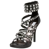 Steve Madden Womens Brigght Studded Strappy Hi Heel Sandal