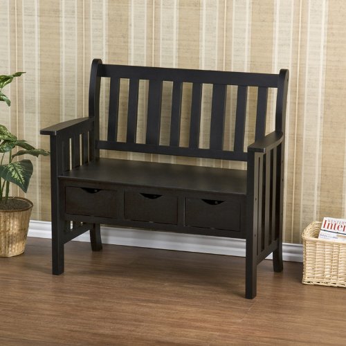 Southern Enterprises BC3049 Country Entryway Bench