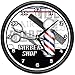 SignMission Barber Shop Wall Clock Hair Salon Cutter Pole Gift