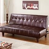 Tassie Leatherette Convertible Sofa