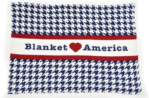 Blanket America Plush Throw, Houndstooth