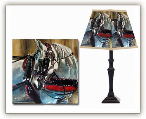Draft Horse in Harness Lampshade