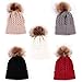 Baby Boys Girls Winter Knit Beanie Parent-Child Knit Cap Hat Family Crochet Ski Cap Black