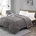 [ADVANCED] Micro-Plush Electric Blanket Full Size, Large Therapedic Heated Blankets With Auto Shut Off, 20 Level Settings, Pre-Heat, UL Certified, EMF Radiation Safe, Lower Your Electricity Bill, Grey