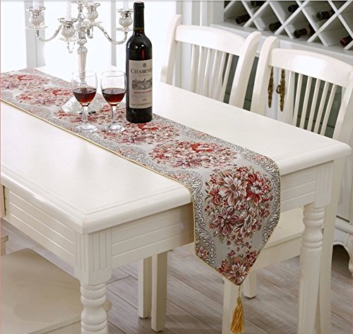 Milesky classic european style embroidery dining table …