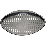 Farberware Nonstick Bakeware 13-Inch Round Pizza Crisper, Gray