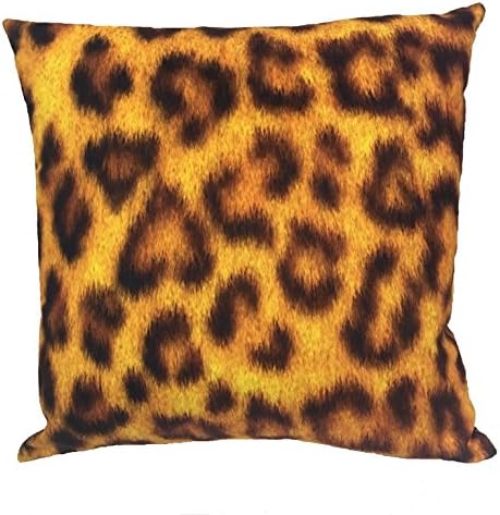【Bailand】Super soft Sided Leopard skin decorative pattern Cushion cover,Sofa cushion Car Office Pillowcase,Lmitation suede Decorative Pillow Cover 18X18 Inch (45X45CM)