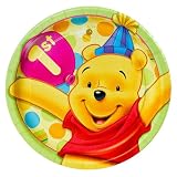 Pooh 1st Birthday Dessert Plates