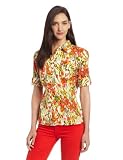 51T4nrQp3sL. SL160  Jones New York Womens Fitted Roll Elbow Sleeve Floral Shirt