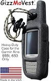 Garmin Rino 655t 650 CASE in 'Special Ops Black' Made in the USA Search 'GizzMoVest' for all models.