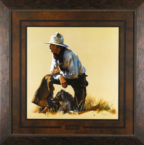 Partnership William Matthews 38x38 Gallery Quality Framed Art Print Western Cowboy Ranch Picture